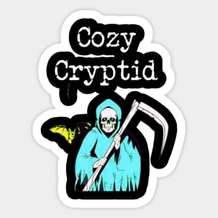 Cozy Cryptid Cover Art Sticker